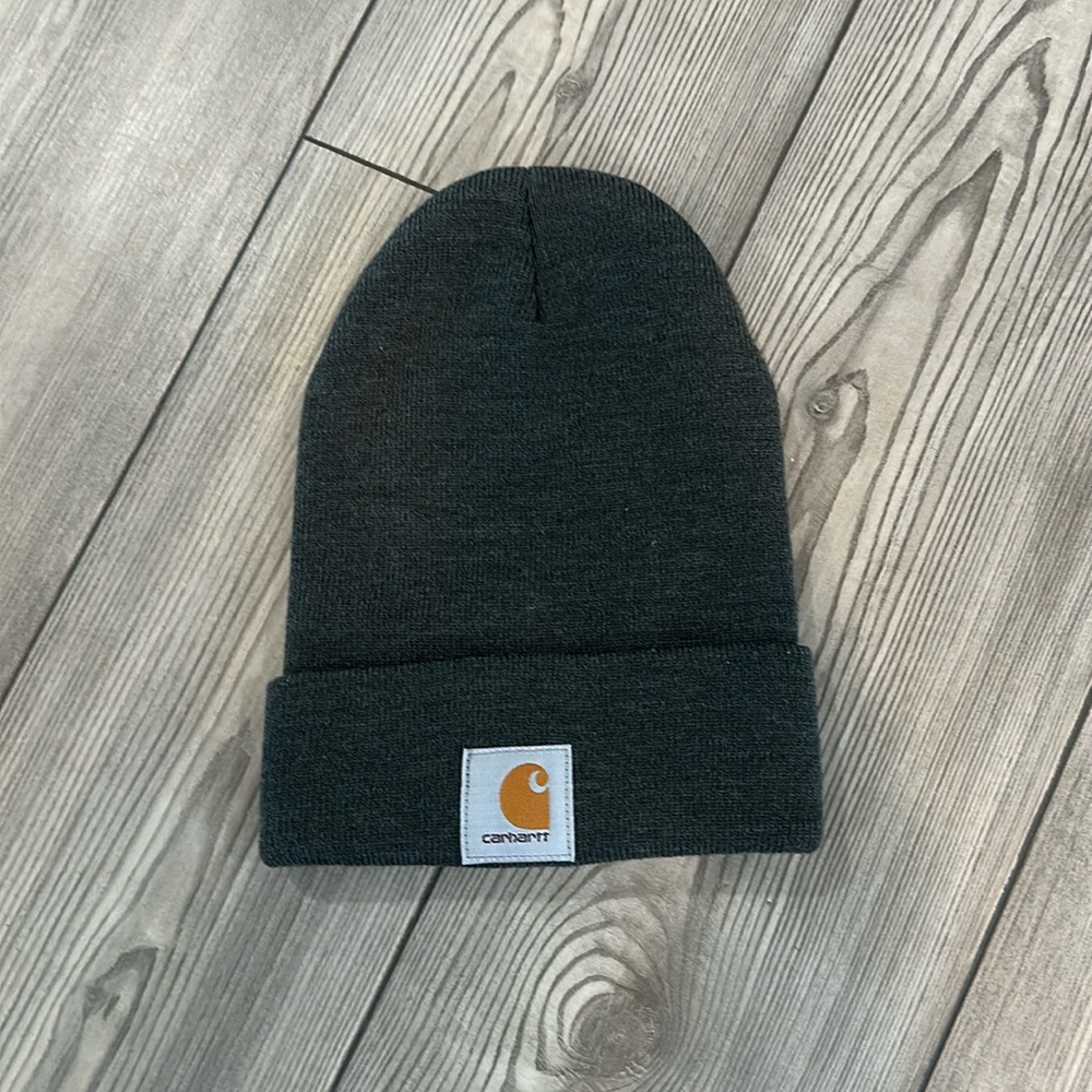 NWOT Carhartt dark gray Beanie hat Toboggan